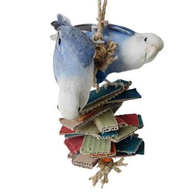 Imagem de Brinquedo de pássaro para bochechas verdes Conures Sun Conures Caiques Senegais Quakers e papagaios de tamanho pequeno semelhantes (colorido)