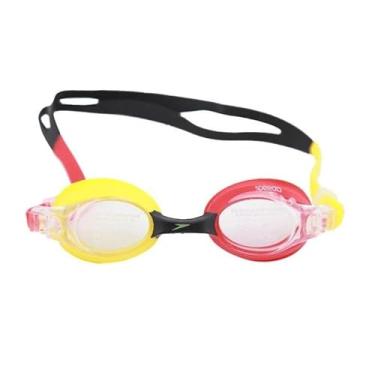 Imagem de Óculos de Natação Speedo Quick Jr Infantil (vermelho/amarelo)