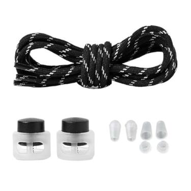 Imagem de Elastic Laces Sneakers Round Rubber Bands No Tie Shoelaces Unisex Basketball Shoe Laces Children Free Tie Shoestrings(Blue)