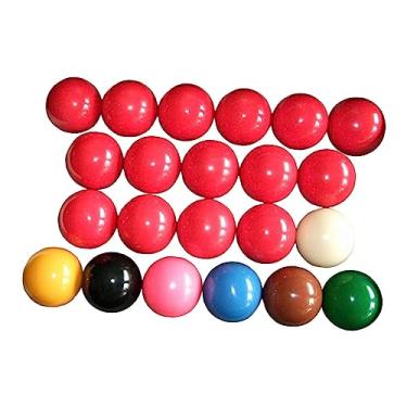 Imagem de UGPLM Conjunto de Bolas de Sinuca em Tamanho Real 2 1/16 Polegadas Bolas de Sinuca para Bola de Jogo Oficial