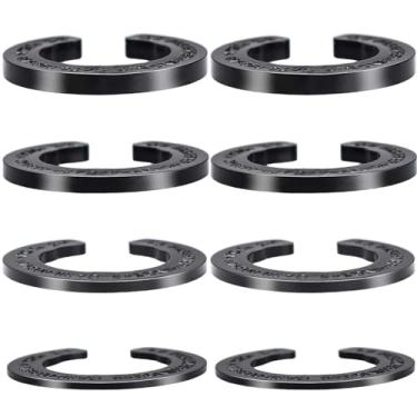 Imagem de FOWSRHRG 8 peças de calços de dobradiça de porta de geladeira, kits de ajuste de altura da porta da geladeira (para geladeira Samsung 3282540, DA60-00314C, PS6448337, AP5668209) substitui peças,