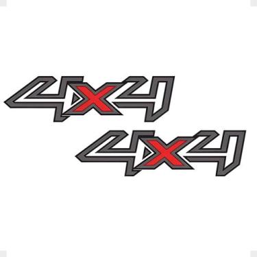 Imagem de Adesivos Laterais 4x4 Compatíveis C/ Ranger /2016 Grafite - SPORTINOX