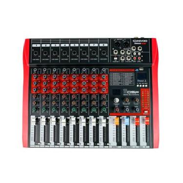 Imagem de Mesa de som interface 8 canais soundvoice mr802 rubi usb
