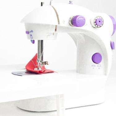 Imagem de Mini Máquina De Costura Portátil com Mesa e Pedal - Sell Imports, Mini