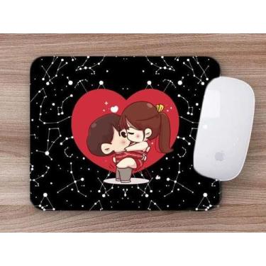 Imagem de Mouse Pad Dia dos Namorados Beijos Galáxia - Deluzz