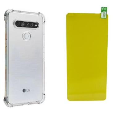 Imagem de Capa Capinha Anti Impacto Para LG K61 Case + Pelicula Gel - Mustangsho