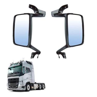 Imagem de Conjunto Retrovisor Volvo Fh Fm 2010 2011 2012 2013 Par - Globo