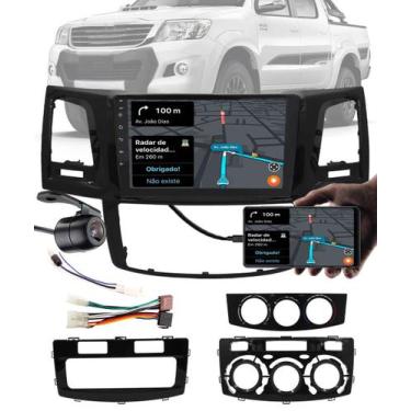 Imagem de Multimídia 9" Polegadas Toyota Hilux 2014 e 2015 + Câmera Ré + Moldura