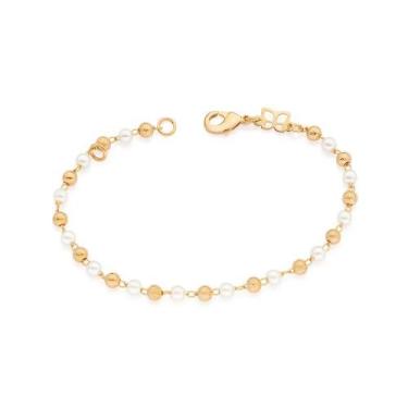 Imagem de Pulseira  banhado ouro 3x 24k 18k e 22k  feminina infantil para bebe r