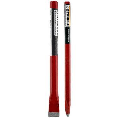 Imagem de Kit Ponteiro e Talhadeira Hexagonal Aço 25cm Starfer