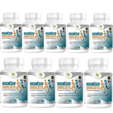 Imagem de KIT C/9 Magnésio Dimalato 120 Cápsulas - Fits Life