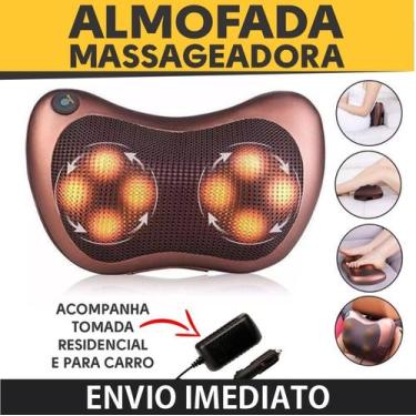 Imagem de Almofada Shiatsu Pilow Car E Home Infravermelho Rotatória Massagem Rel