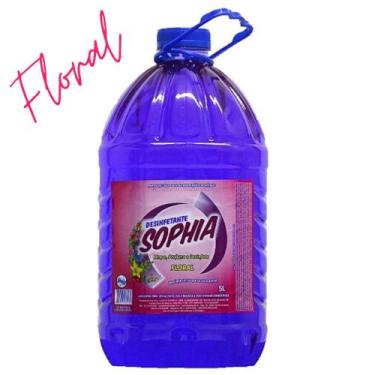 Imagem de Desinfetante Sophia 5L - Altamente Concetrado e Perfumado, Roxo
