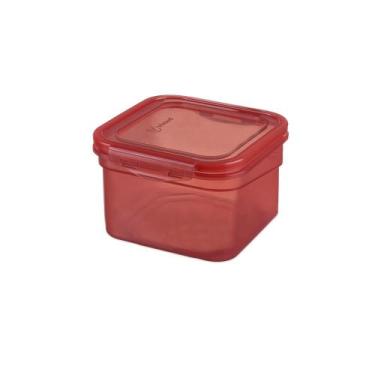 Imagem de Pote porta mantimentos  1 litro cores - G & D ECOMMERCE, CEREJA
