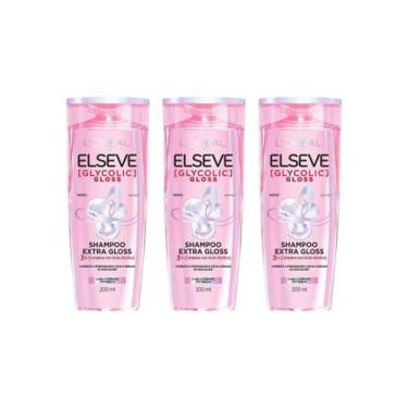 Imagem de Shampoo Elseve 200Ml Glycolic Gloss - Kit C/3Un