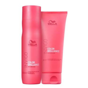 Imagem de Kit Shampoo 250ml e Condicionador 200ml Brilliance - Wella - Wella Pro