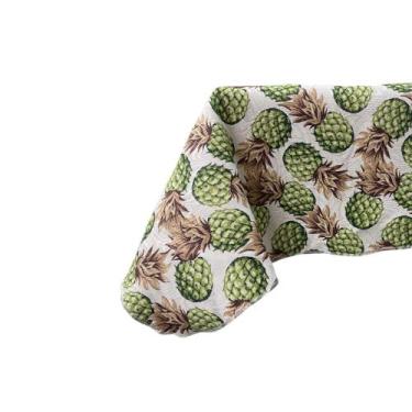 Imagem de Toalha De Mesa Retangular Estampada Abacaxi - mumudecor, ABACAXI VERDE