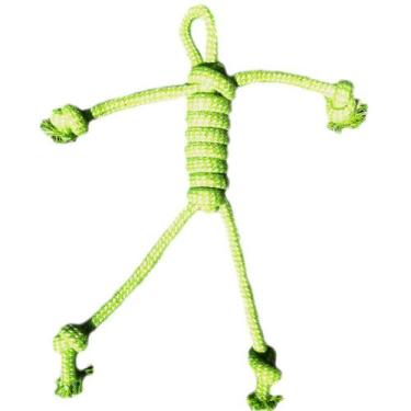 Imagem de Brinquedo Mordedor Pet Corda Trançada Resistente de Algodão 30cm Clean