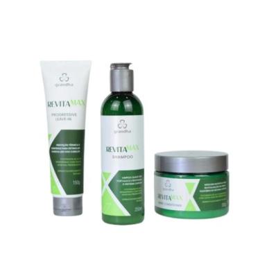Imagem de Kit Revitamax - Revitalizador do cabelo danificado e poroso - Grandha