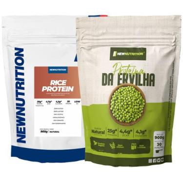 Imagem de Proteína Concentrada do Arroz 900g Natural + Proteína Isolada da Ervil