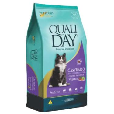 Imagem de Ração qualiday cat carne arroz vegetais gato castrado 10kg - PET FOOD 