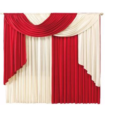 Imagem de Cortina De Malha Gel Elegance 2,00 Metros Para Varão Duplo - MA Enxova