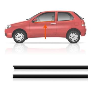 Imagem de Jogo Pestana Interna Palio 2 Portas Borracha Vidro Canaleta - Sanfil