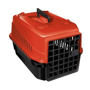 Imagem de Kit 2 Caixa De Transporte N3 Para Cão E Gato Grande Vermelho - Mec Pet