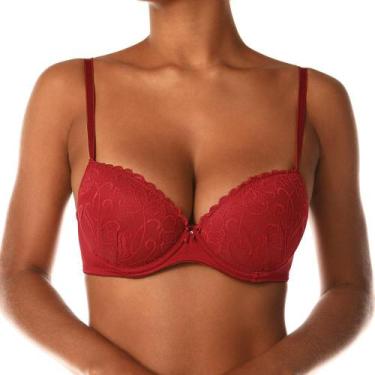 Imagem de Sutiã Com Renda DeMillus 67249 Vermelho, Carmim, 44