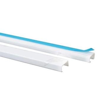 Imagem de Canaleta Lisa 13x07 Branca 2M com Fita Adesiva Dexson Schneider, Branc