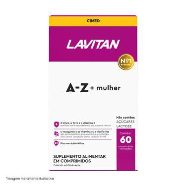 Imagem de Lavitan A-Z Mulher 60 Comprimidos, Vitaminas e Minerais - Cimed
