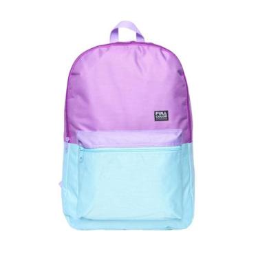 Imagem de Mochila Costas Juvenil Reforçada Espaçosa Casual Escola - Rocie, Roxa