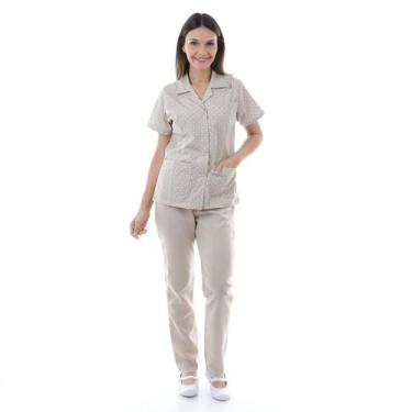 Imagem de Kit com 2 Conjuntos Estampados  de Calça e Jaleco  em Algodão para Dom