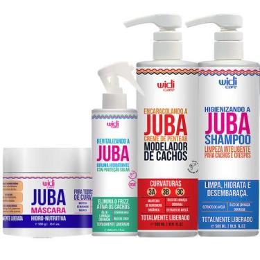 Imagem de Kit Widi Care Juba Shampoo, Encaracolando, Bruma, Máscara