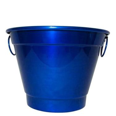 Imagem de Balde de Gelo e Cerveja Térmico em Alumínio 6,5L Bbq - Azul Royal - Re