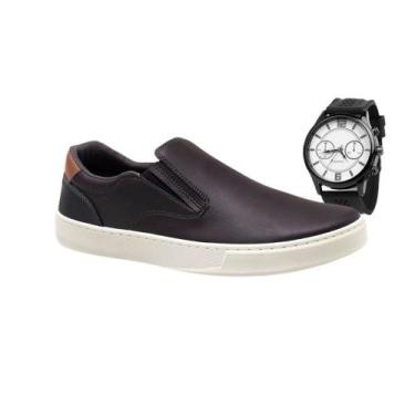 Imagem de Sapatenis masculino tenis slip on casual palmilha gel confortavel + RE