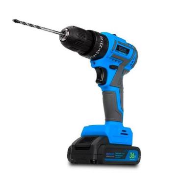 Imagem de Furadeira e Parafusadeira 2 em 1 36v 2 Baterias 10000 mAh - Exbom