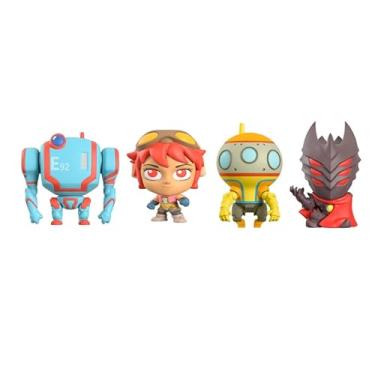 Imagem de Super 7 Netflix Anime Eden 3" Supervinyl Action Figure - 4 Piece Bundle Set - E-92, A-37, Sara, and Zero.