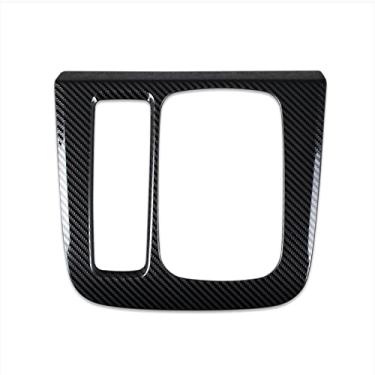 Imagem de Beautost Adequado para Honda 2023 2024 2025 CR-V CRV Botão de mudança de marchas painel painel acabamento (fibra de carbono preto)