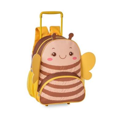 Imagem de Mochila C/ Rodinhas 'T15' - ABELHINHA, JOANINHA, BORBOLETA - Pets Infa