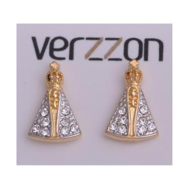 Imagem de Trio de Brincos Folheados a Ouro 18k Nossa Senhora Aparecida, Concha e