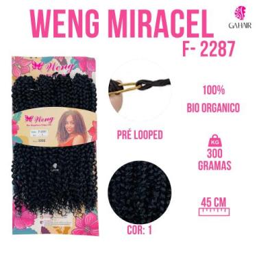 Imagem de Cabelo Cacheado Afro 100 % Bio Organico 60 Cm Para Crochet Braids - We