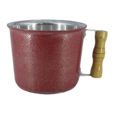 Imagem de Caneca Leiteira Fervedor Canecão Alumínio 15 cm Diâmetro 1 Litro - Div
