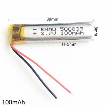 Imagem de 500839 C/ 100mah 5mmx08mmx39mm 2 Fios 3,7v - - KMIG