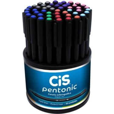 Imagem de Caneta Esferográfica CIS Pentonic 0,7MM Sortidas - Display com 50 - Se
