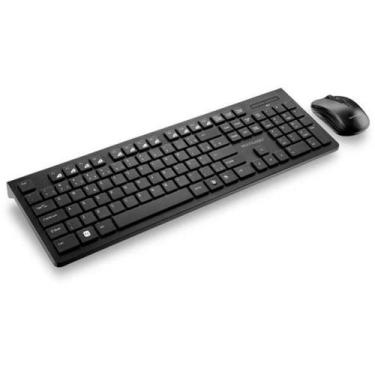 Imagem de Kit Periféricos Teclado e Mouse sem Fio Preto - Multilaser