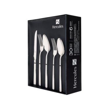 Imagem de Faqueiro Hércules Inox 30 Peças Mykonos - 4000-030CP