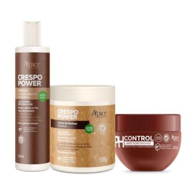 Imagem de Kit Acidificante PH Control, Gelatina e Creme Crespo Apse - Apse Cosme