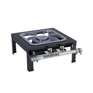 Imagem de Fogão Industrial de Mesa 1 Boca Dupla 30X30 S2000 Metalmaq, Gás de Bot