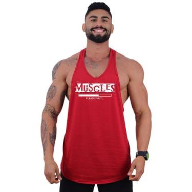Imagem de Regata Super Cavada Masculina MXD Conceito Muscles, Vermelho, Masculin